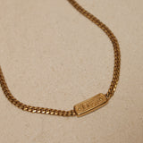 Dior Logo Bar Pendant Necklace