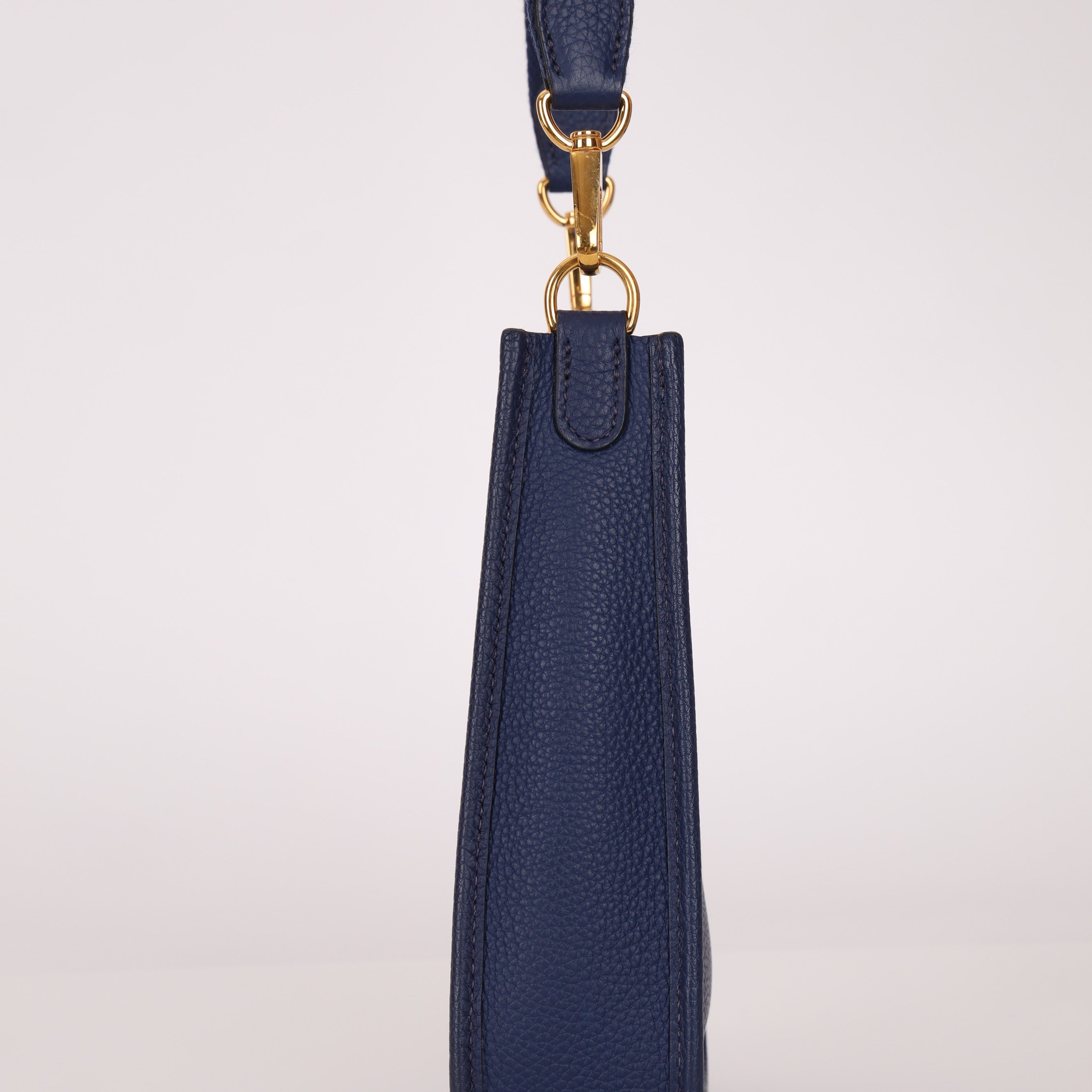 Hermès 2023 Bleu Saphir Clemence Evelyne TPM GHW