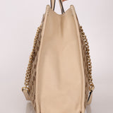 Gucci Canvas Monogram Large 1955 Horsebit Chain Tote