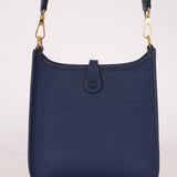 Hermès 2023 Bleu Saphir Clemence Evelyne TPM GHW