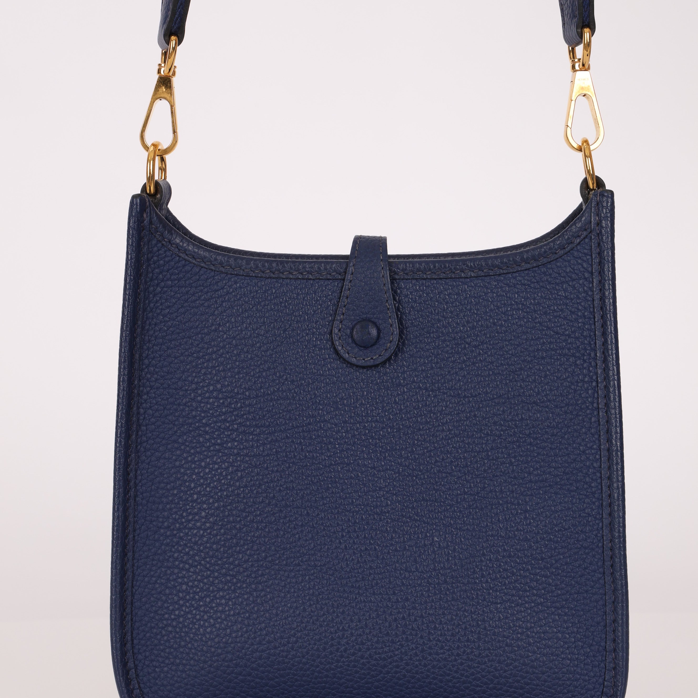 Hermès 2023 Bleu Saphir Clemence Evelyne TPM GHW