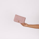 Chanel 2016 Mademoiselle Lilac Sheepskin Wallet on Chain
