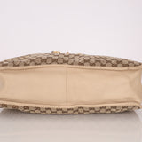 Gucci Canvas Monogram Large 1955 Horsebit Chain Tote