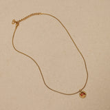 Dior 2004 Bottle Cap Logo Pendant Necklace