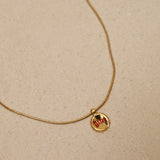 Dior 2004 Bottle Cap Logo Pendant Necklace