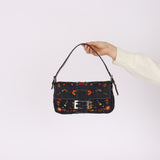 Fendi Floral Beaded Baguette Bag