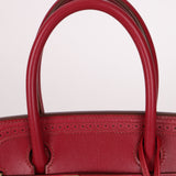 Hermès 2012 Rubis Tadelakt Ghillies Birkin 30 Retourne GHW