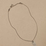 Dior Crystal Pavé Dog Tag Necklace