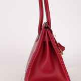Hermès 2012 Rubis Tadelakt Ghillies Birkin 30 Retourne GHW