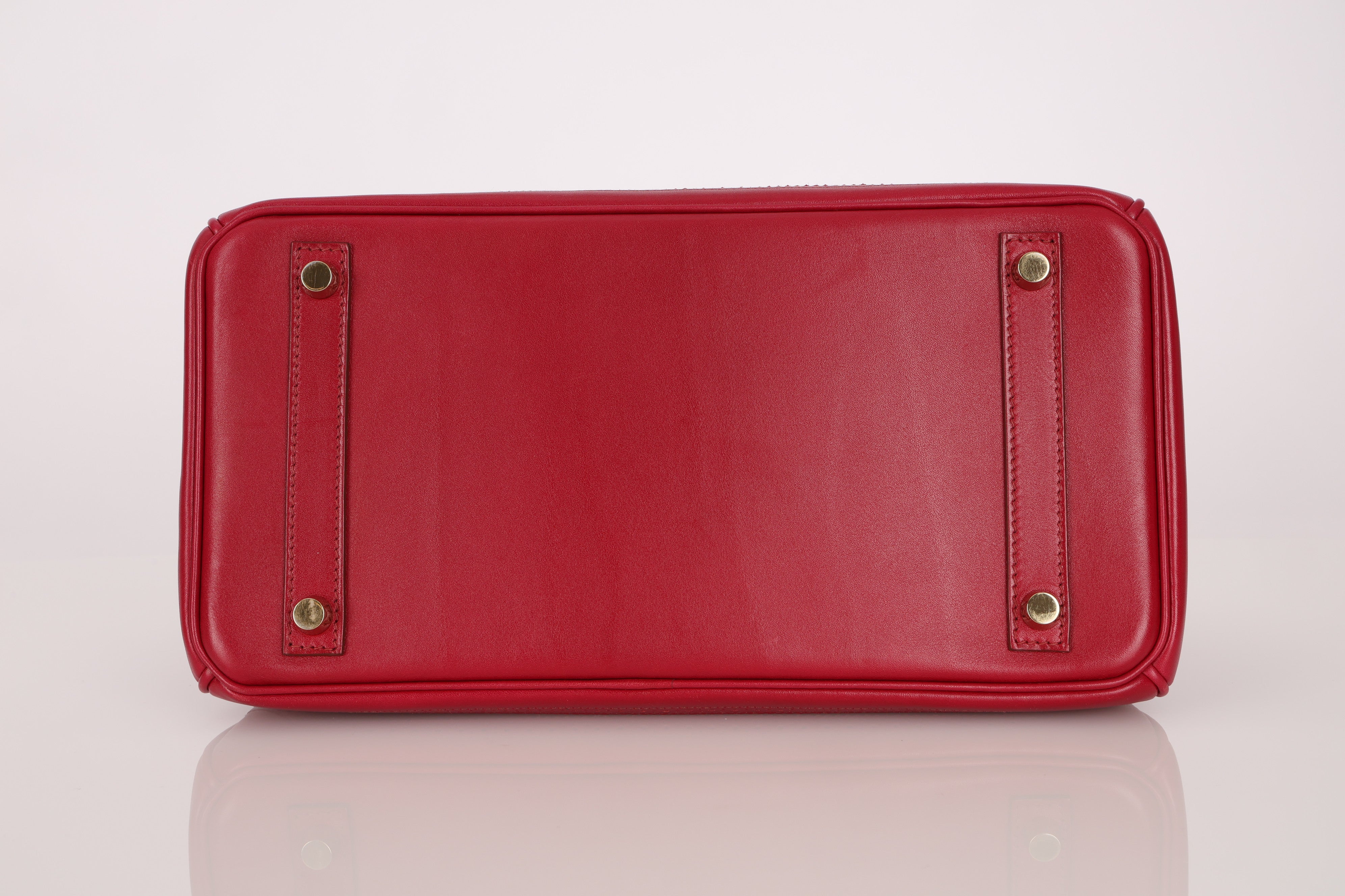 Hermès 2012 Rubis Tadelakt Ghillies Birkin 30 Retourne GHW
