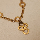 Celine Logo Discs Pendant Necklace