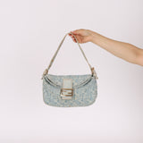 Vintage Fendi Denim Baguette