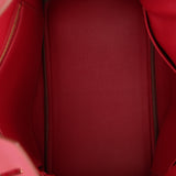 Hermès 2012 Rubis Tadelakt Ghillies Birkin 30 Retourne GHW