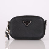 Prada Saffiano Mini Pouch w/ Strap