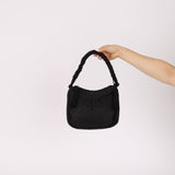 Prada Nylon Beaded Rope Handle Mini Hobo
