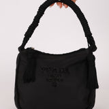 Prada Nylon Beaded Rope Handle Mini Hobo