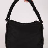 Prada Nylon Beaded Rope Handle Mini Hobo