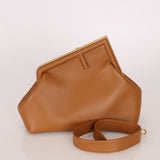Fendi Cognac Medium First Clutch