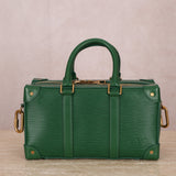 Limited Edition 2019 Louis Vuitton Green Soft City Top Handle Trunk
