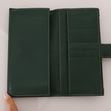 Gucci Green Leather Guccissima Long Wallet