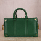 Limited Edition 2019 Louis Vuitton Green Soft City Top Handle Trunk