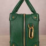 Limited Edition 2019 Louis Vuitton Green Soft City Top Handle Trunk