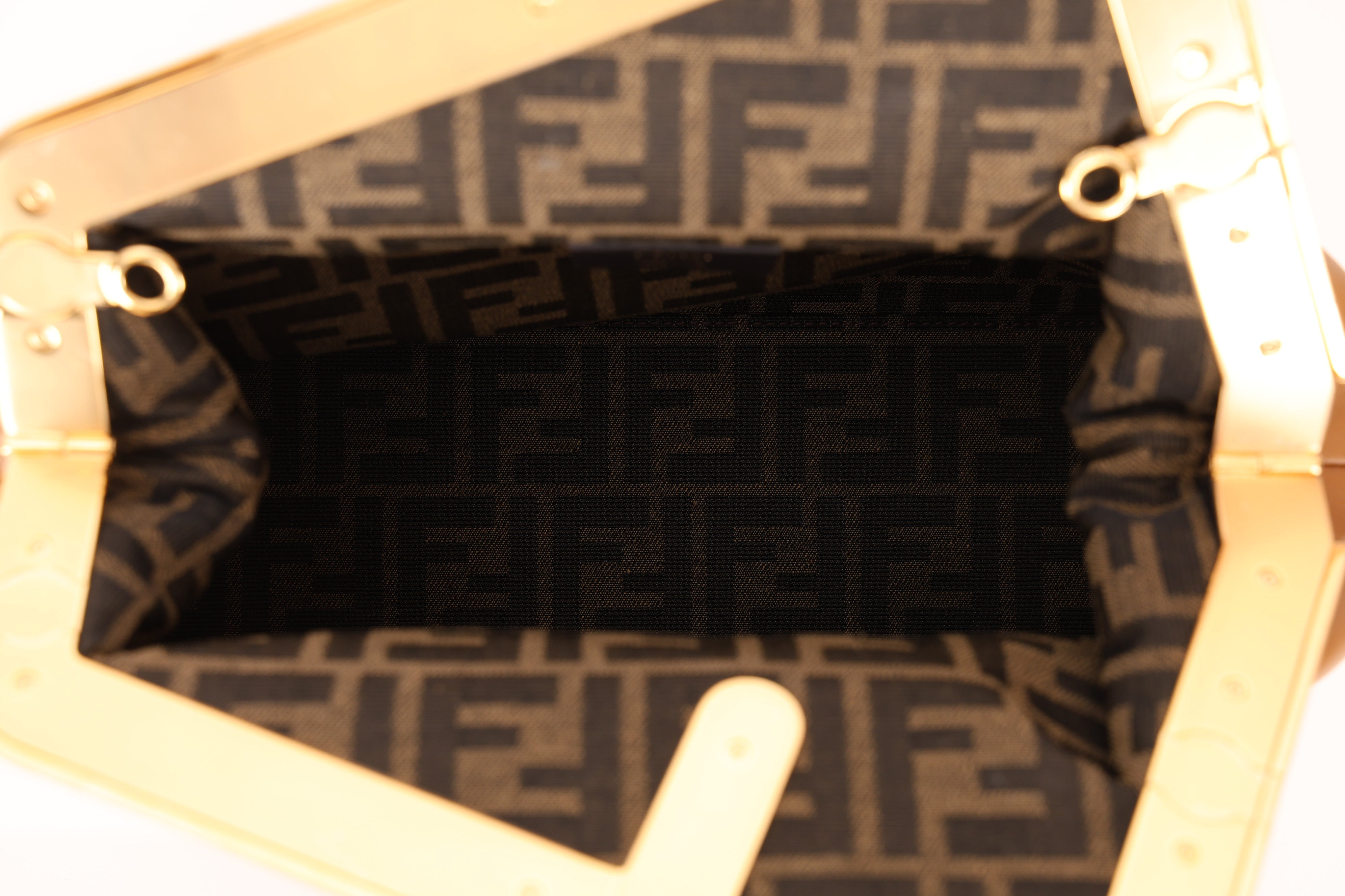 Fendi Cognac Medium First Clutch