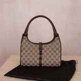 Gucci Monogram Chocolate Bardot