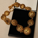 Chanel 70s-80s Medallions Necklace 24k GP
