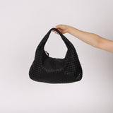 Bottega Veneta Intrecciato Small Black Hobo