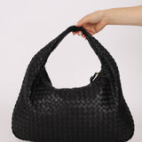 Bottega Veneta Intrecciato Small Black Hobo