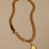 Chanel 1994 Chunky Chain Wax Seal Belt 24k GP
