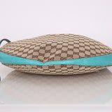 Gucci Monogram Canvas Half Moon Whipstitch Hobo