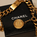 Chanel 1994 Chunky Chain Wax Seal Belt 24k GP