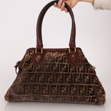 Fendi Zucca Chenille Star Etnico Tote