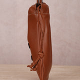 Celine Drawstring Triomphe Leather Pouch Crossbody
