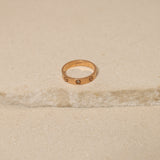 Cartier 18K RG Diamond Love Ring