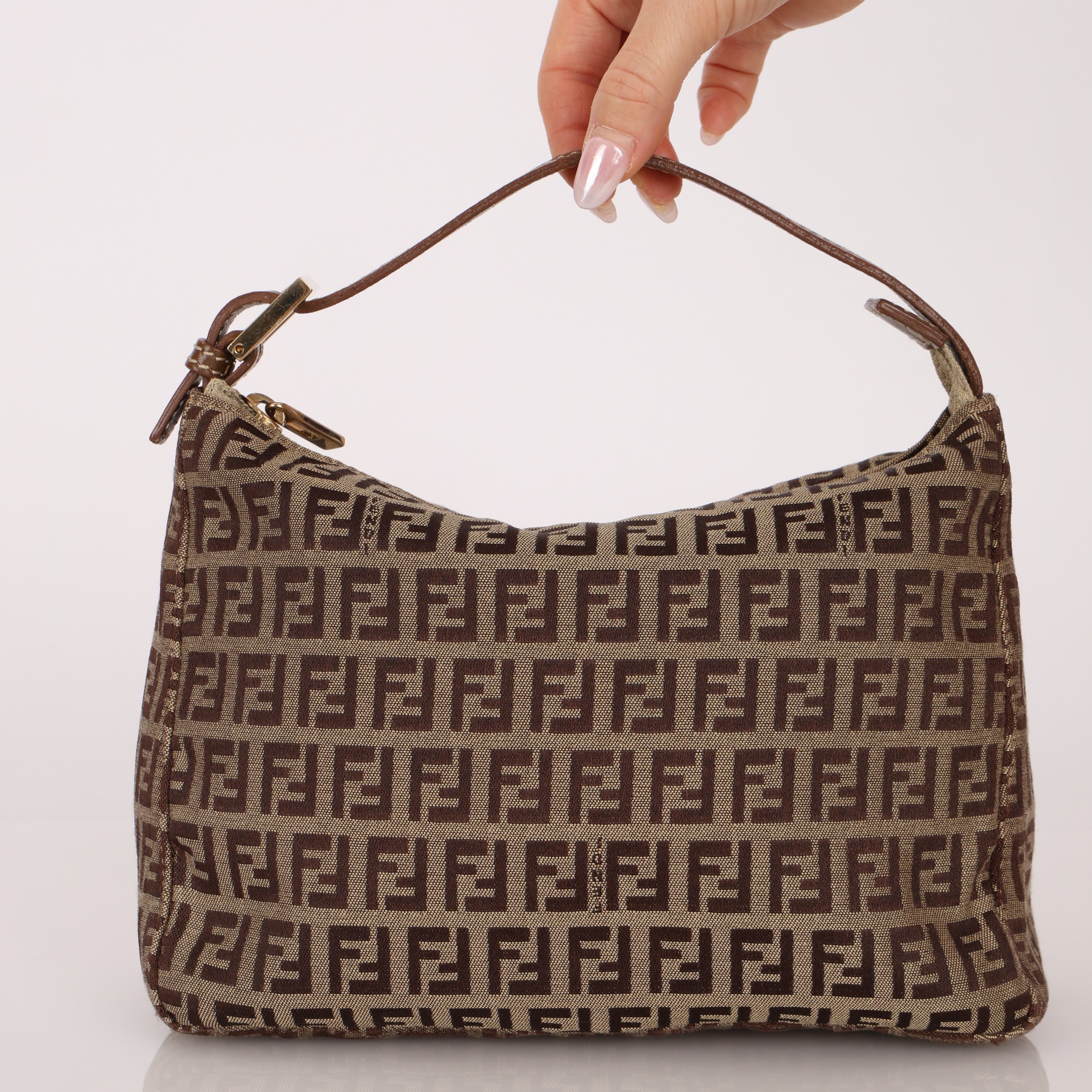 Fendi Zucchino Mini Pouch Bag