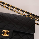 Chanel 1986 Lambskin Classic Small Double Flap