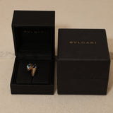 Rare Bvlgari 18K YG Doppio Baccellato Topaz & Iolite Ring
