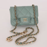Chanel 2021 Caviar Sage Belt Bag