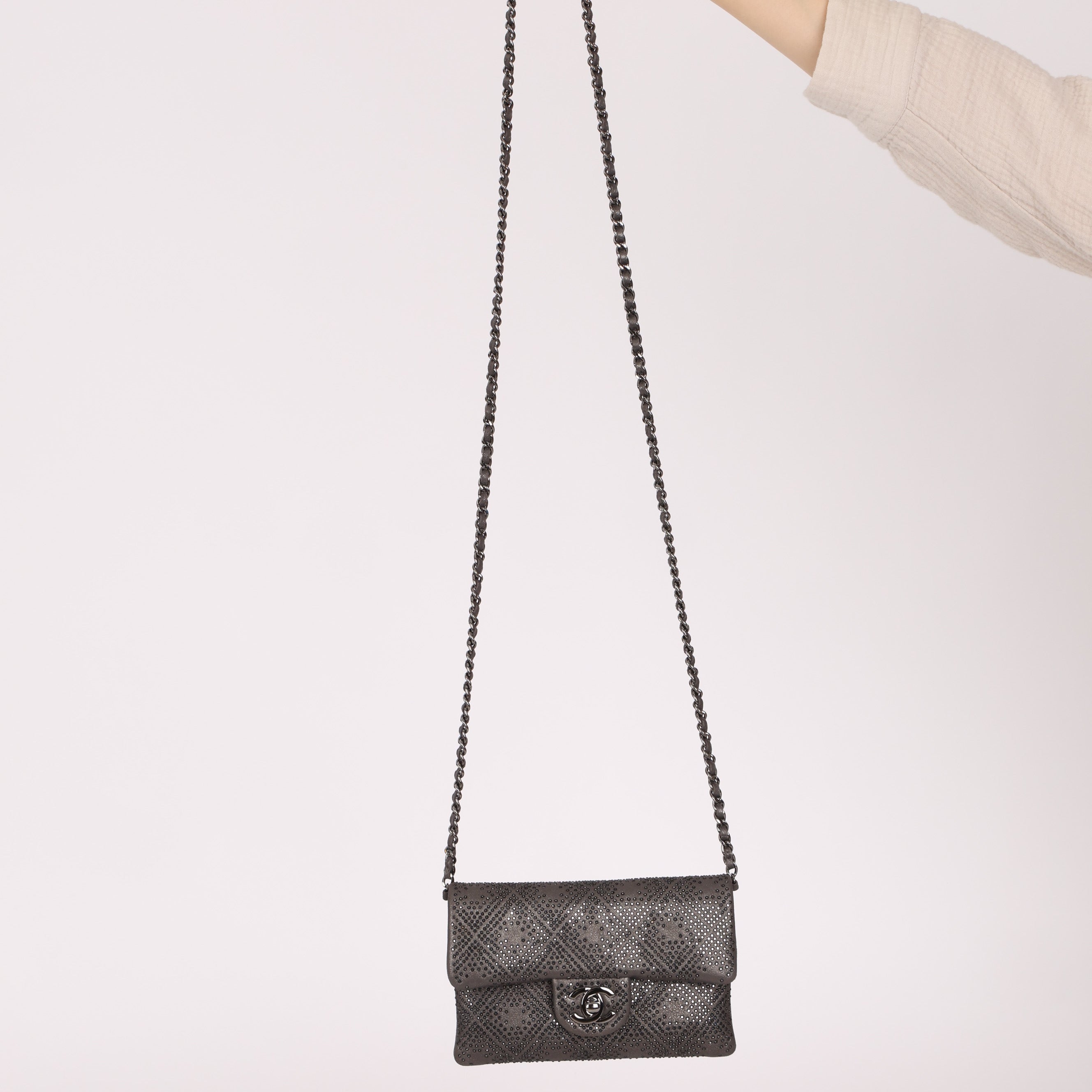 Chanel 2013 Mineral Nights Strass Turnlock Flap Bag