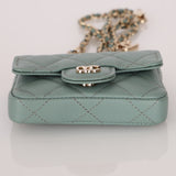 Chanel 2021 Caviar Sage Belt Bag