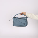 Loewe Medium Blue Puzzle Bag