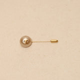 Chanel 1986 Pearl Pin Brooch 24K GP