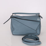 Loewe Medium Blue Puzzle Bag