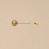 Chanel 1986 Pearl Pin Brooch 24K GP