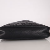 Chanel 1986 Vintage Navy Lambskin Chain Tote