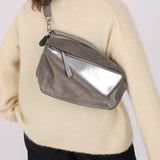 Loewe Suede and Patent Metallic Medium Puzzle