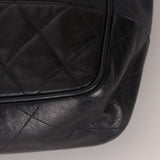 Chanel 1986 Vintage Navy Lambskin Chain Tote